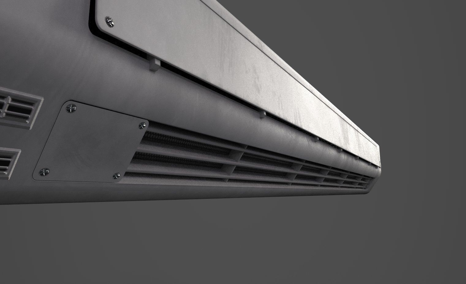 Air Conditioner Low-poly 3D model_4