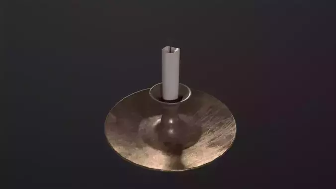 Candle 3D Model Low-poly 3D model