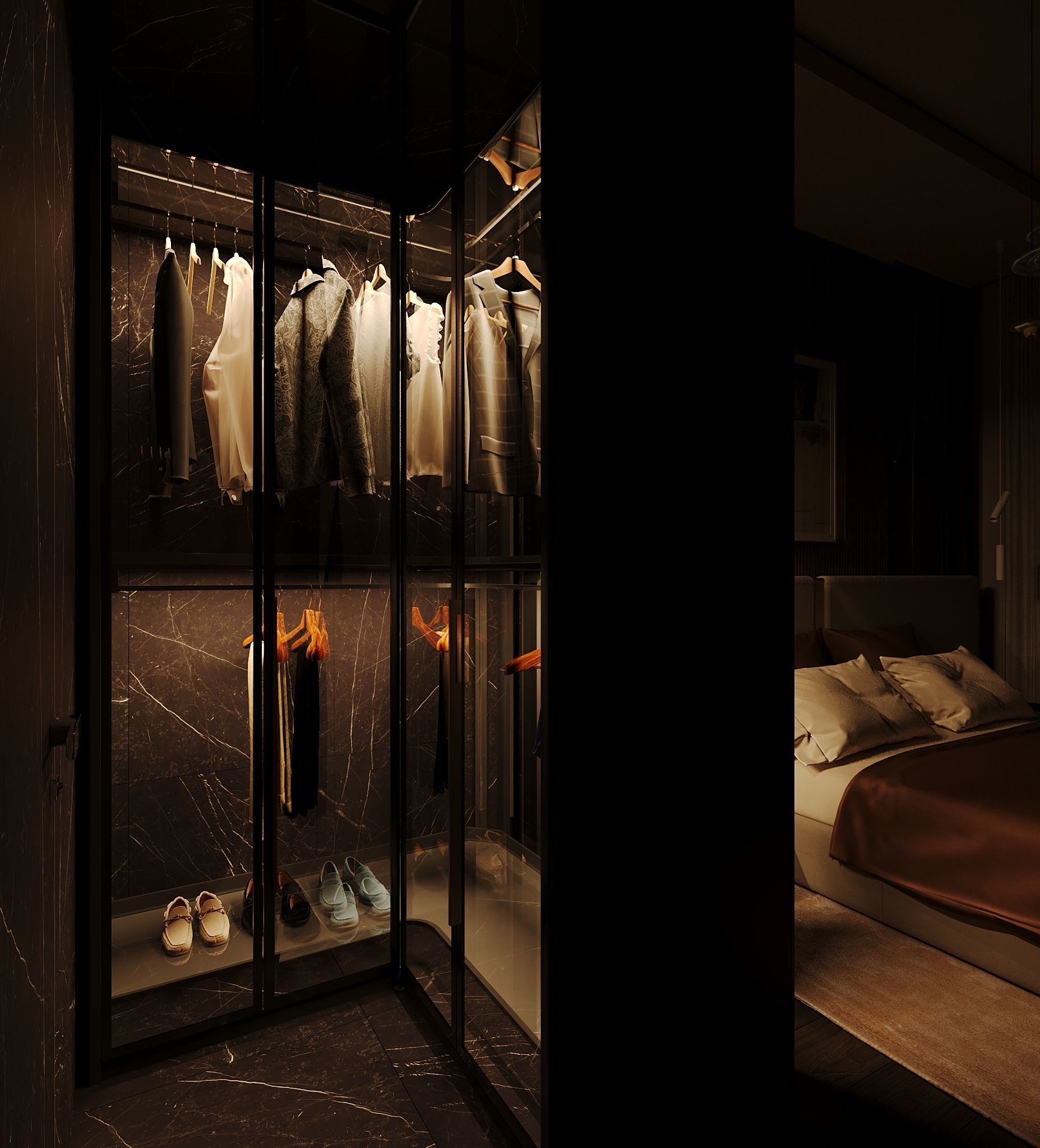 Luxury Bedroom 3D model_6