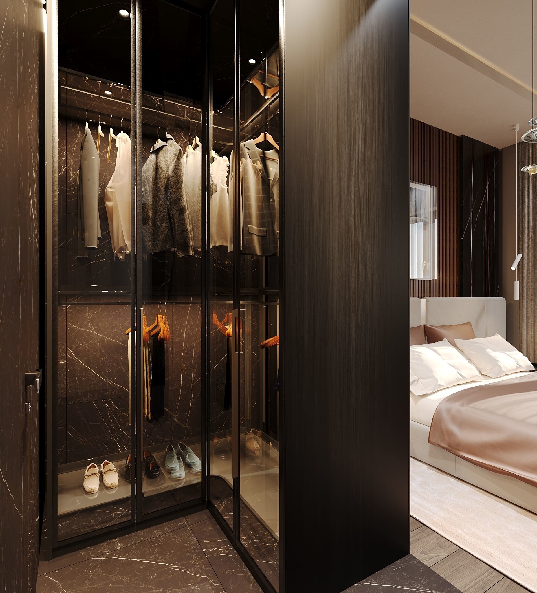 Luxury Bedroom 3D model_5