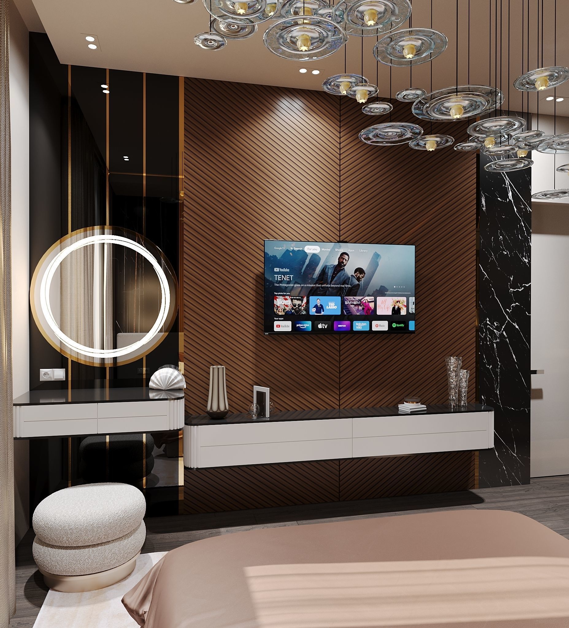 Luxury Bedroom 3D model_2