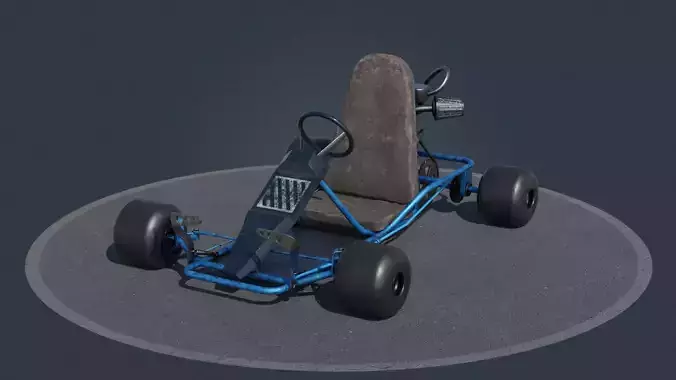 Gokart PBR low-poly
