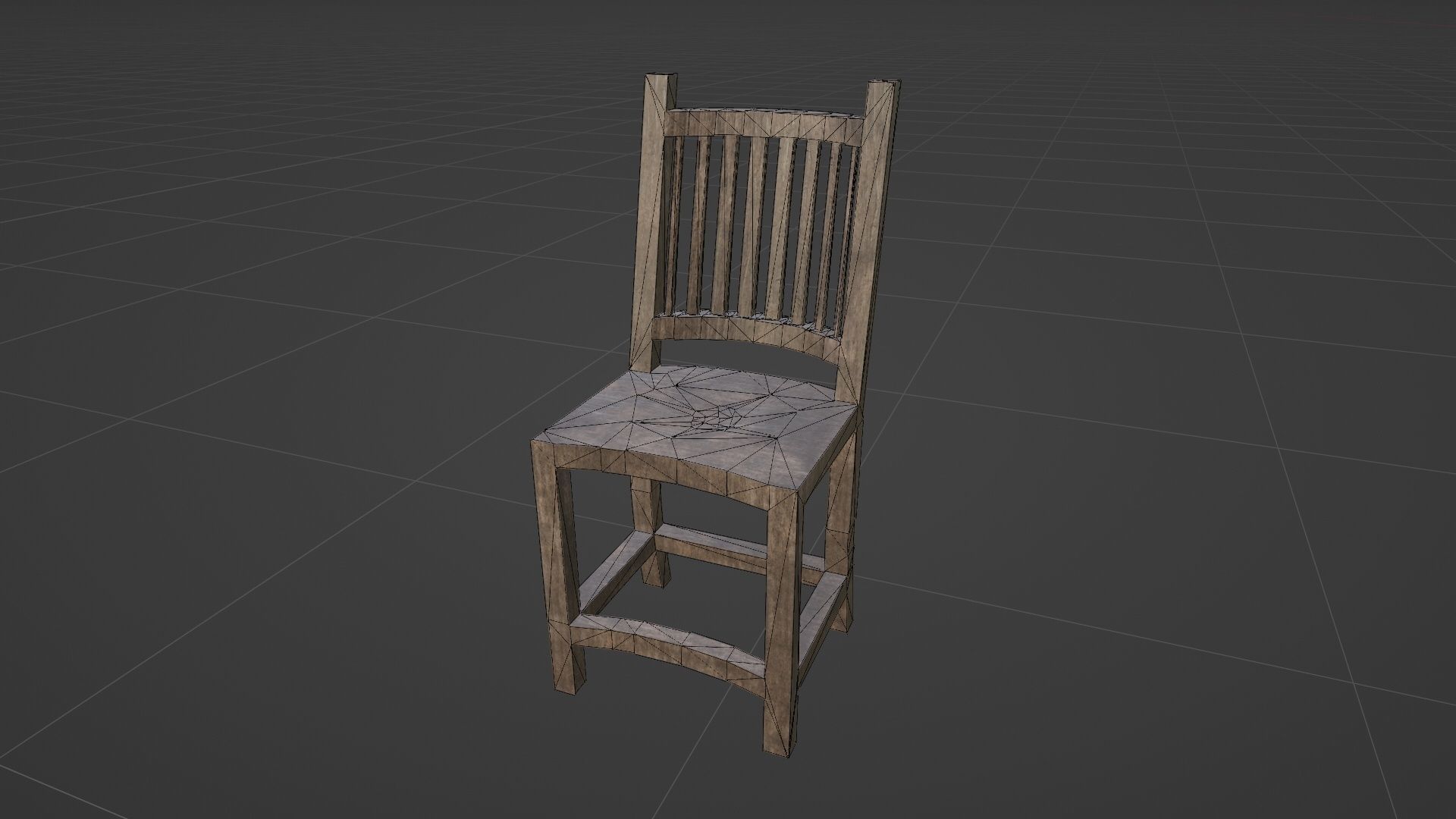 Library old room public Gothic props modular Low-poly 3D model_20