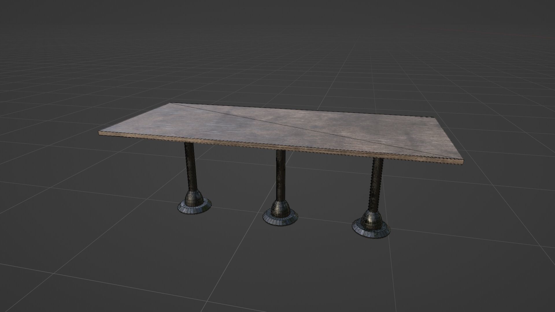 Library old room public Gothic props modular Low-poly 3D model_22