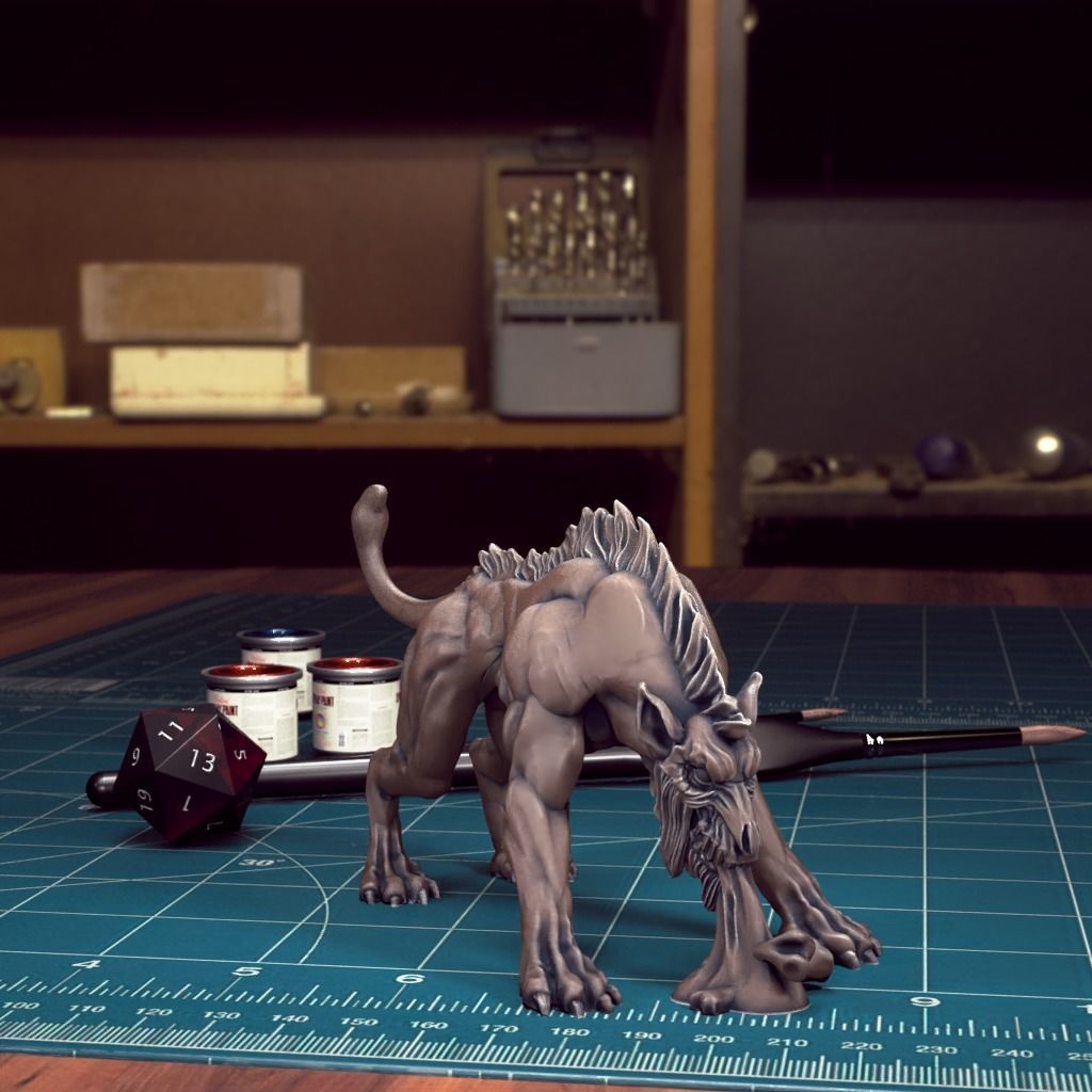 HellHound 06 - Pre-Supported 3D print model_4