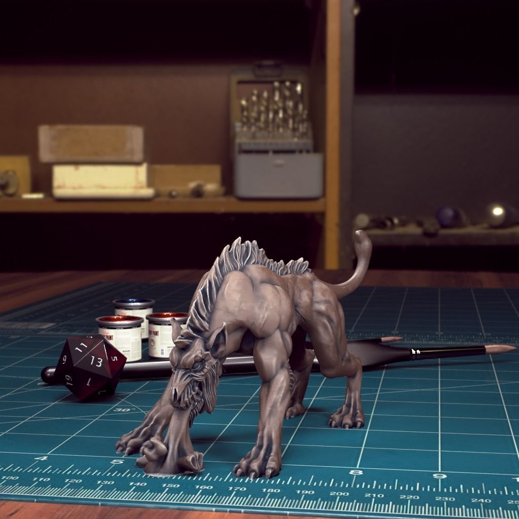 HellHound 06 - Pre-Supported 3D print model_1
