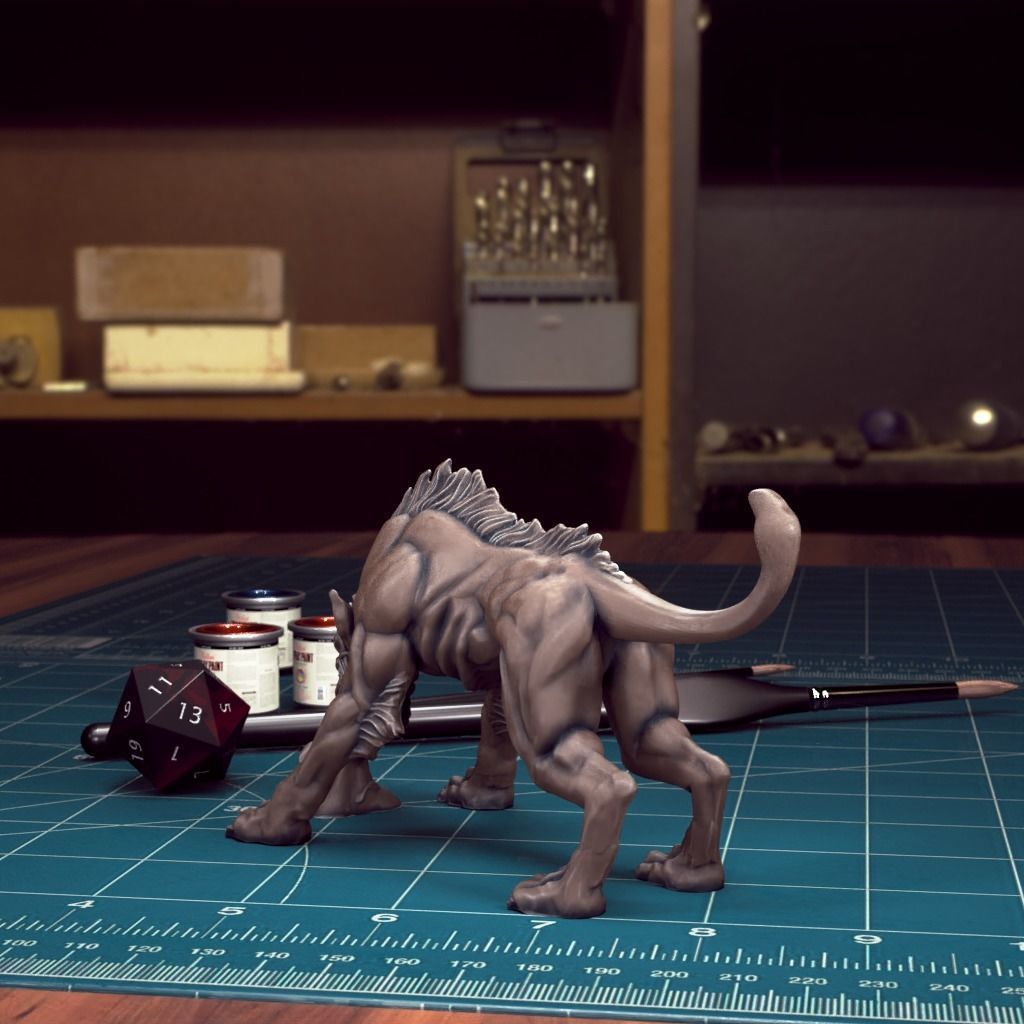HellHound 06 - Pre-Supported 3D print model_2
