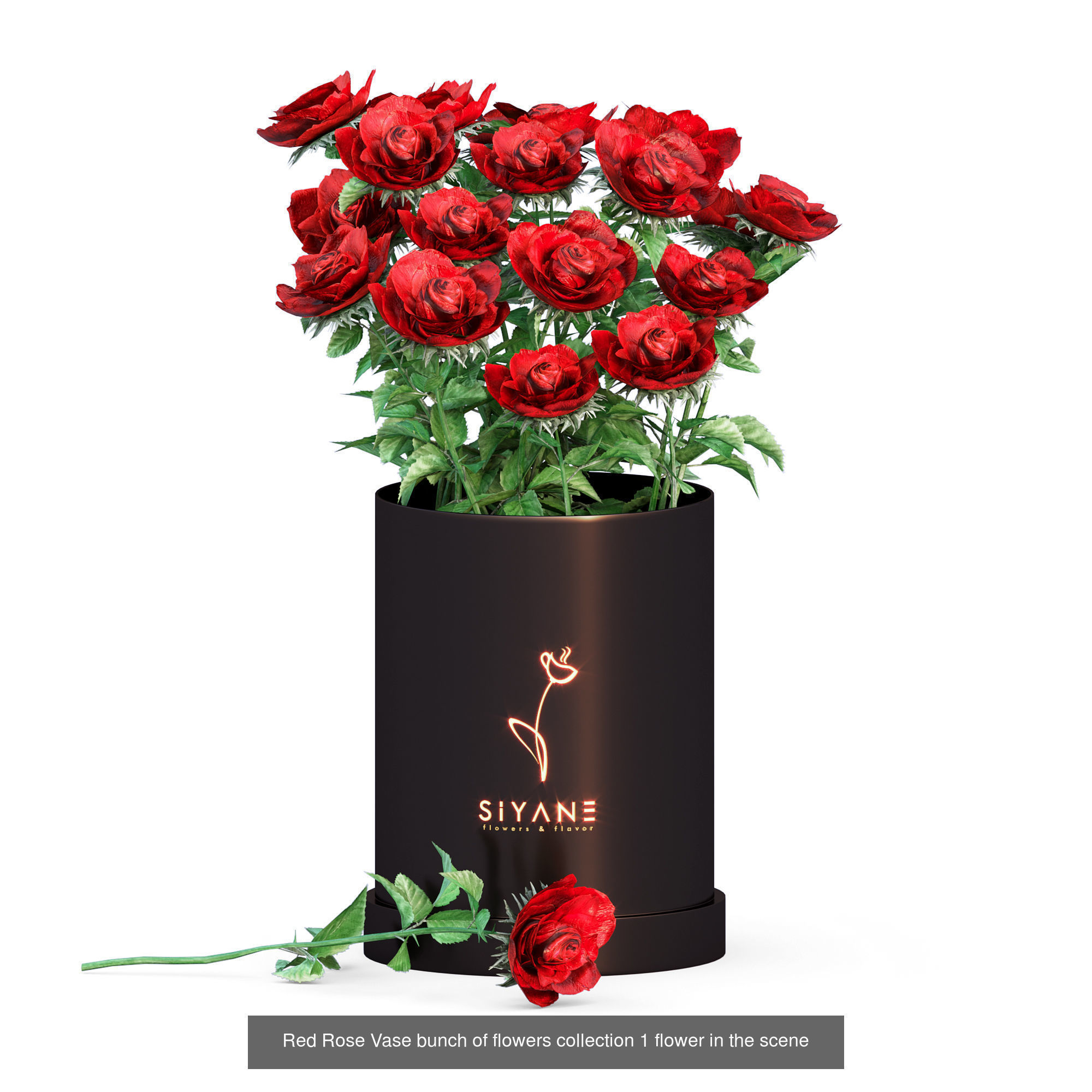 29 Different SETS Of Pot plants Flowers SET VOL06 3D Model Collection_10