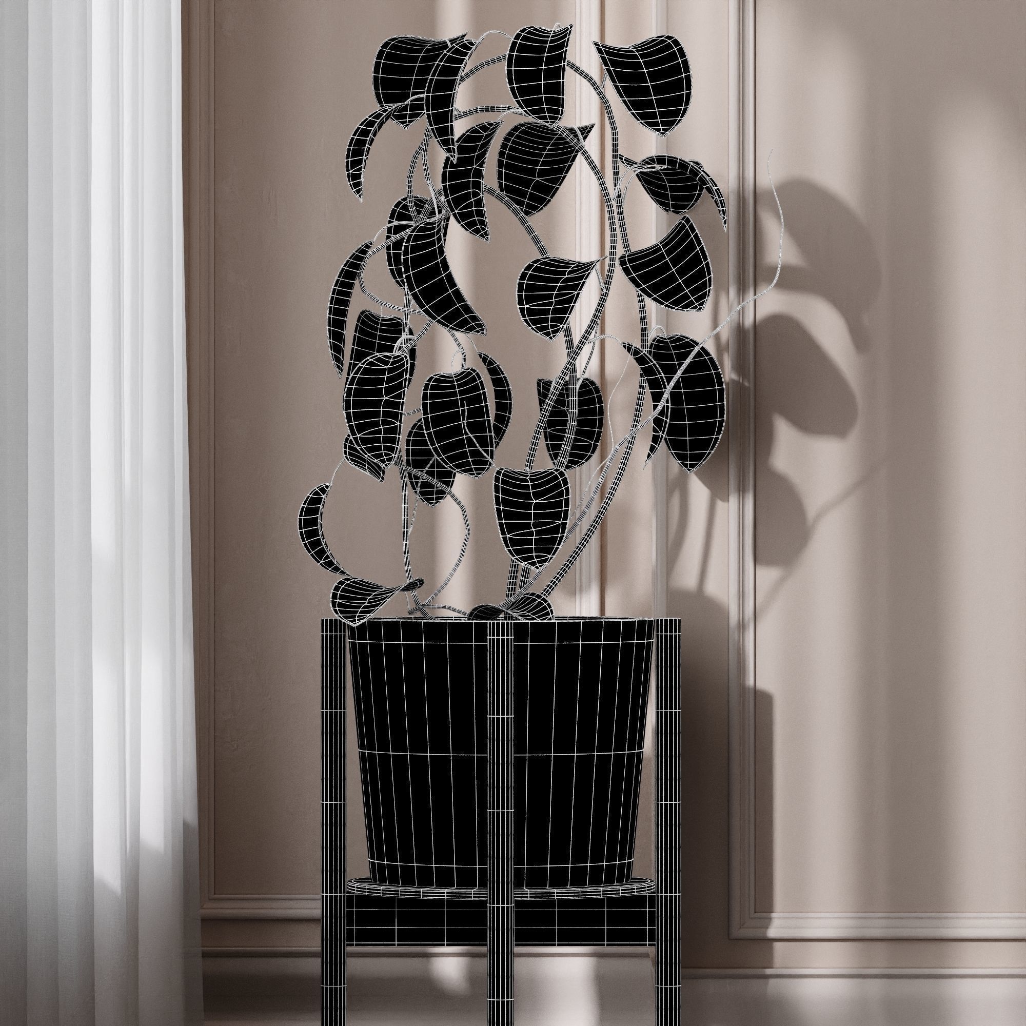 29 Different SETS Of Pot plants Flowers SET VOL06 3D Model Collection_93