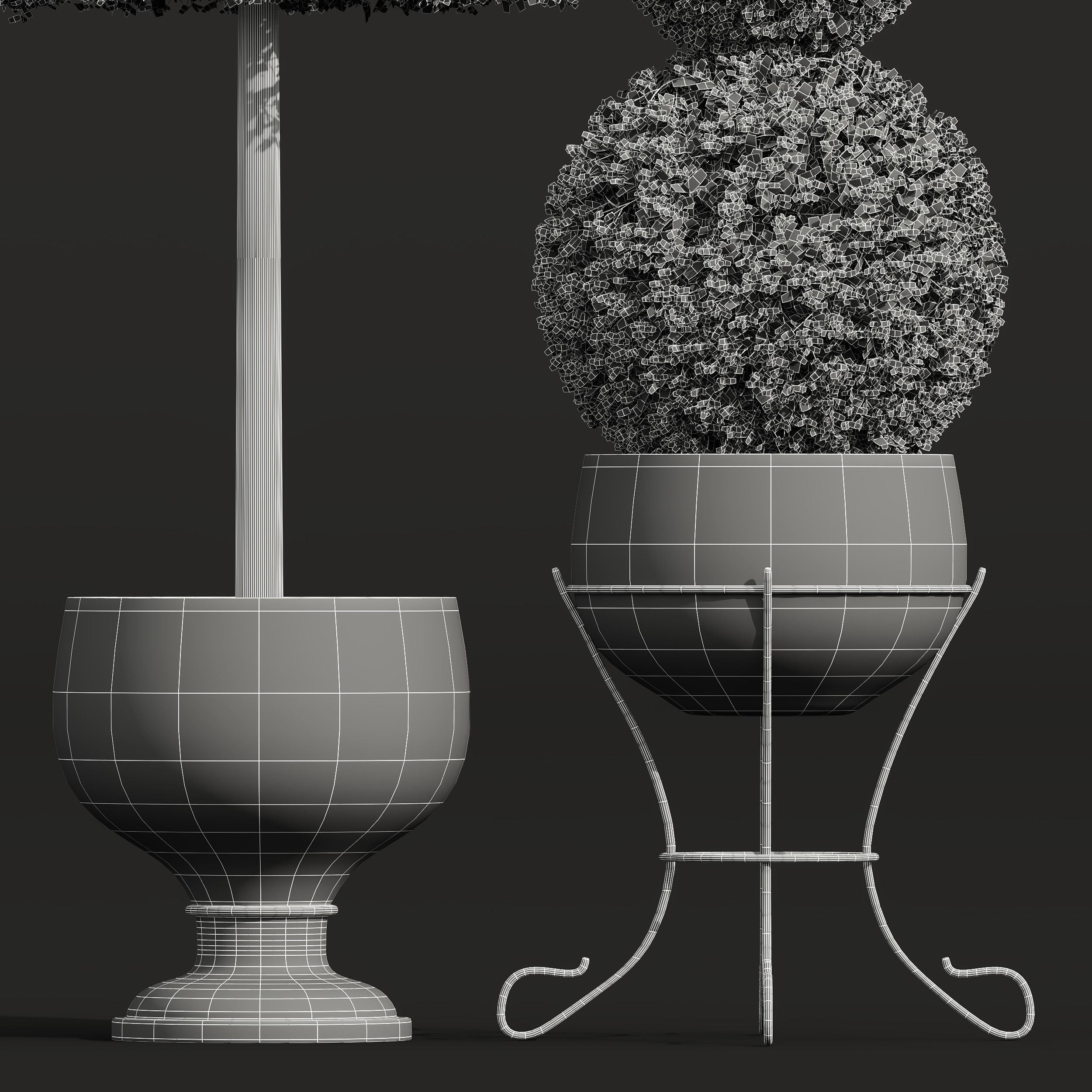 29 Different SETS Of Pot plants Flowers SET VOL06 3D Model Collection_90