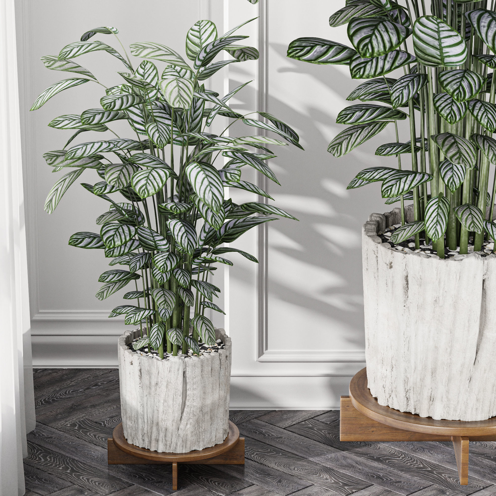 29 Different SETS Of Pot plants Flowers SET VOL06 3D Model Collection_18