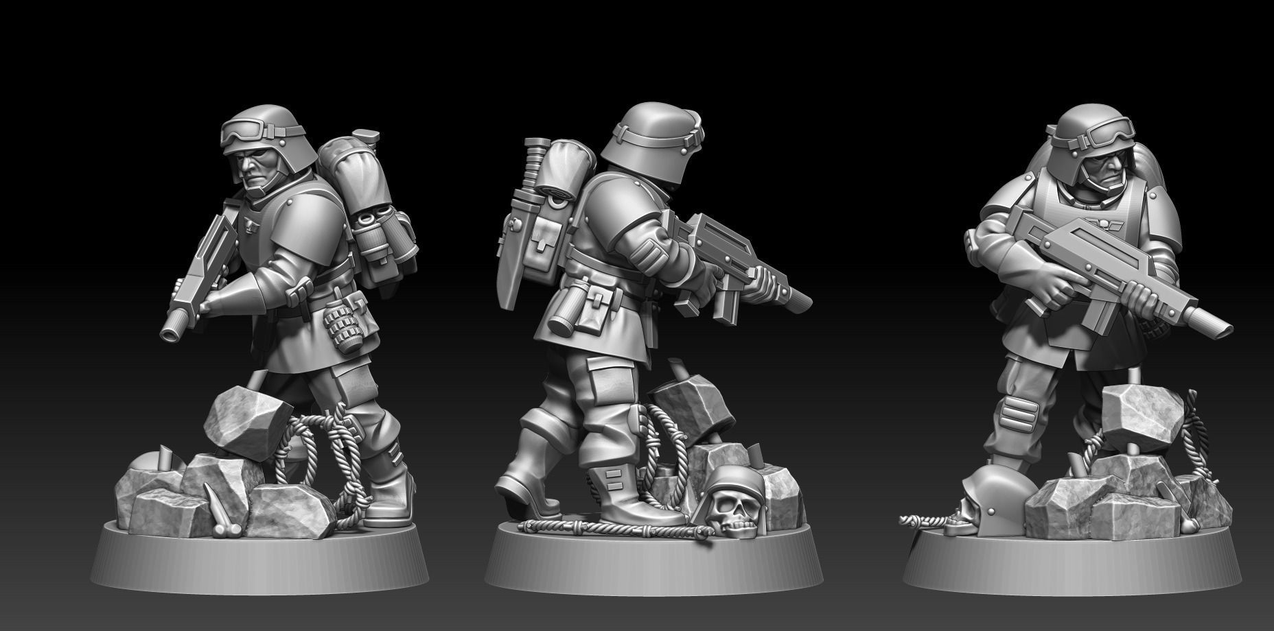 Universal Guard - Basing Bits 3D print model_15