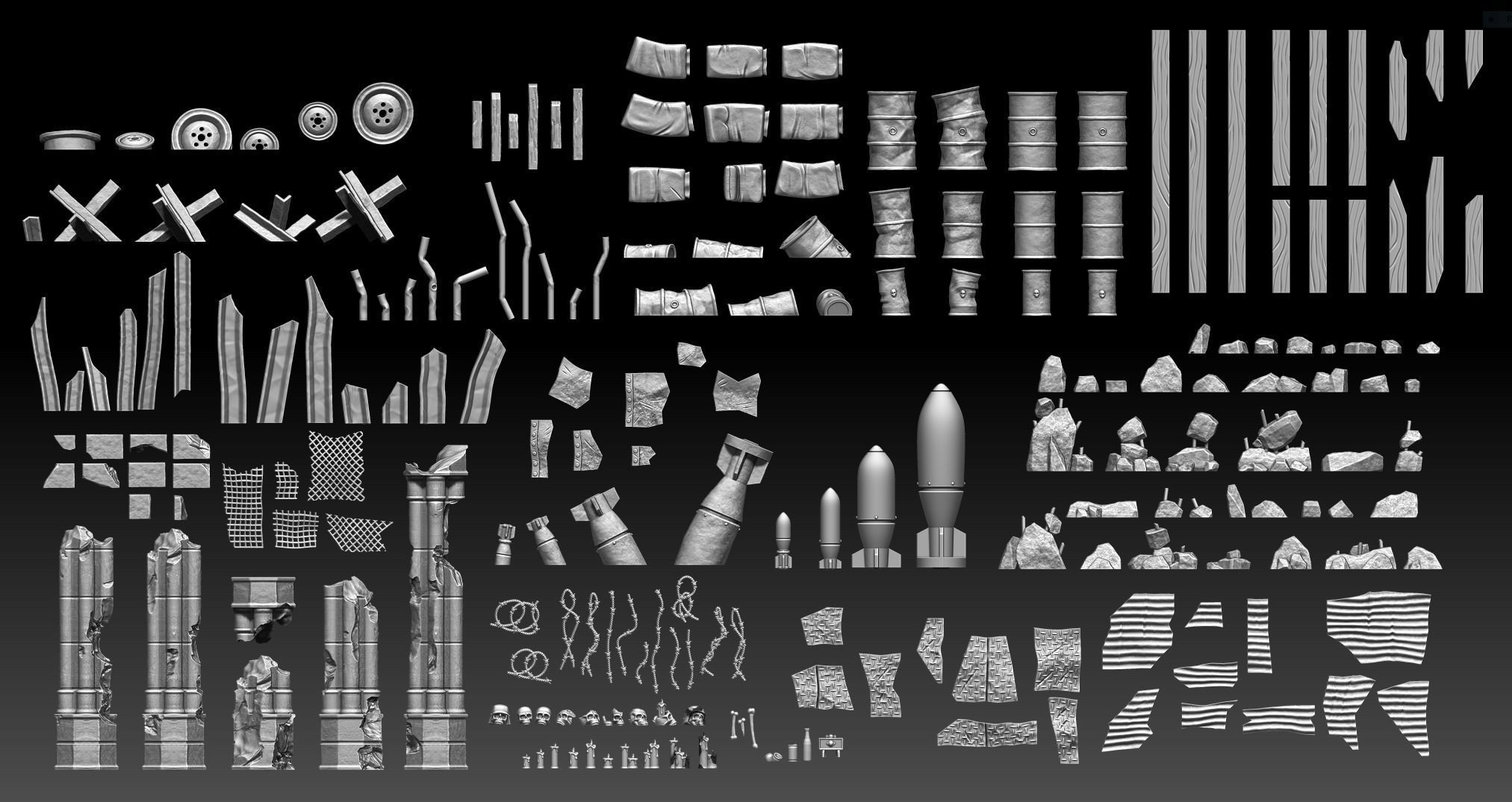Universal Guard - Basing Bits 3D print model_11