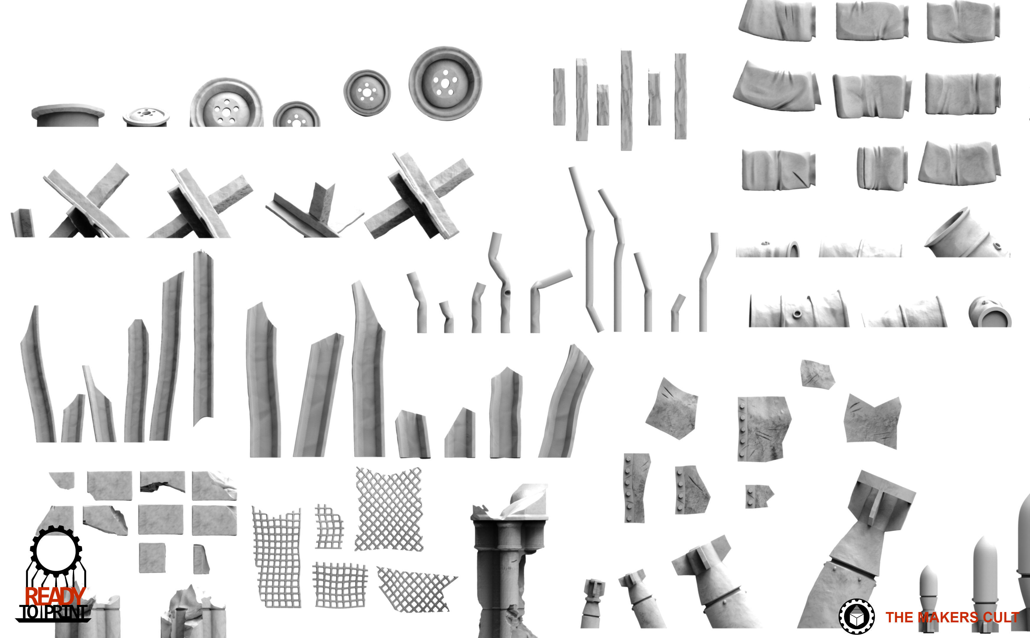 Universal Guard - Basing Bits 3D print model_12