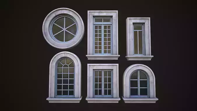 Six different windows