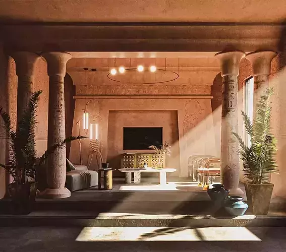 Ancient Egyptian Room 3D model