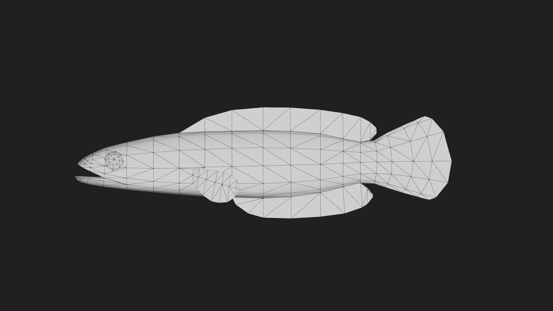 Snakehead Low-poly 3D model_1