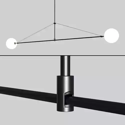 MOBILE CHANDELIER 2 BY MICHAEL ANASTASSIADES Low-poly 3D model