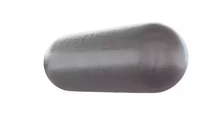 Alien Tic Tac Space Ship Low-poly 3D model