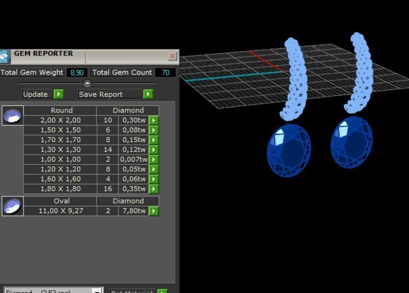 Earrings 3D print model_5