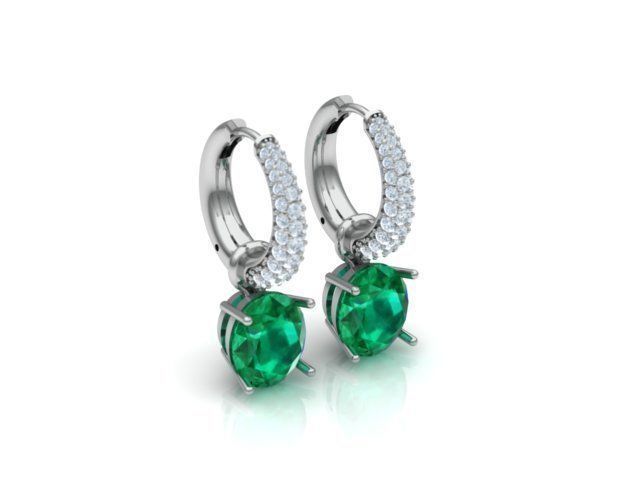 Earrings 3D print model_2