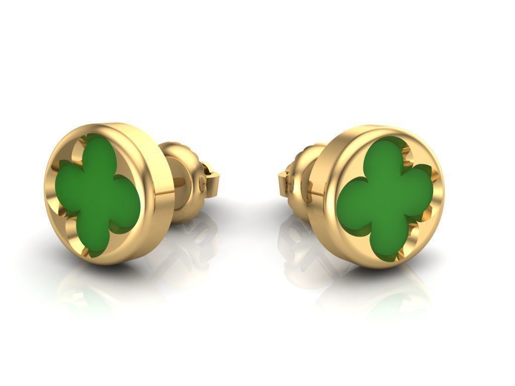 beautiful earrings 3D print model_1