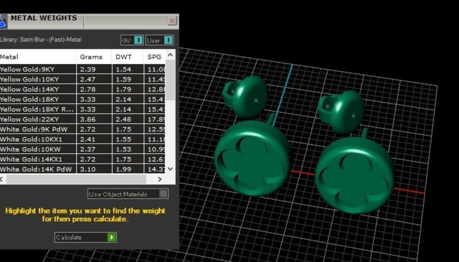 beautiful earrings 3D print model_5