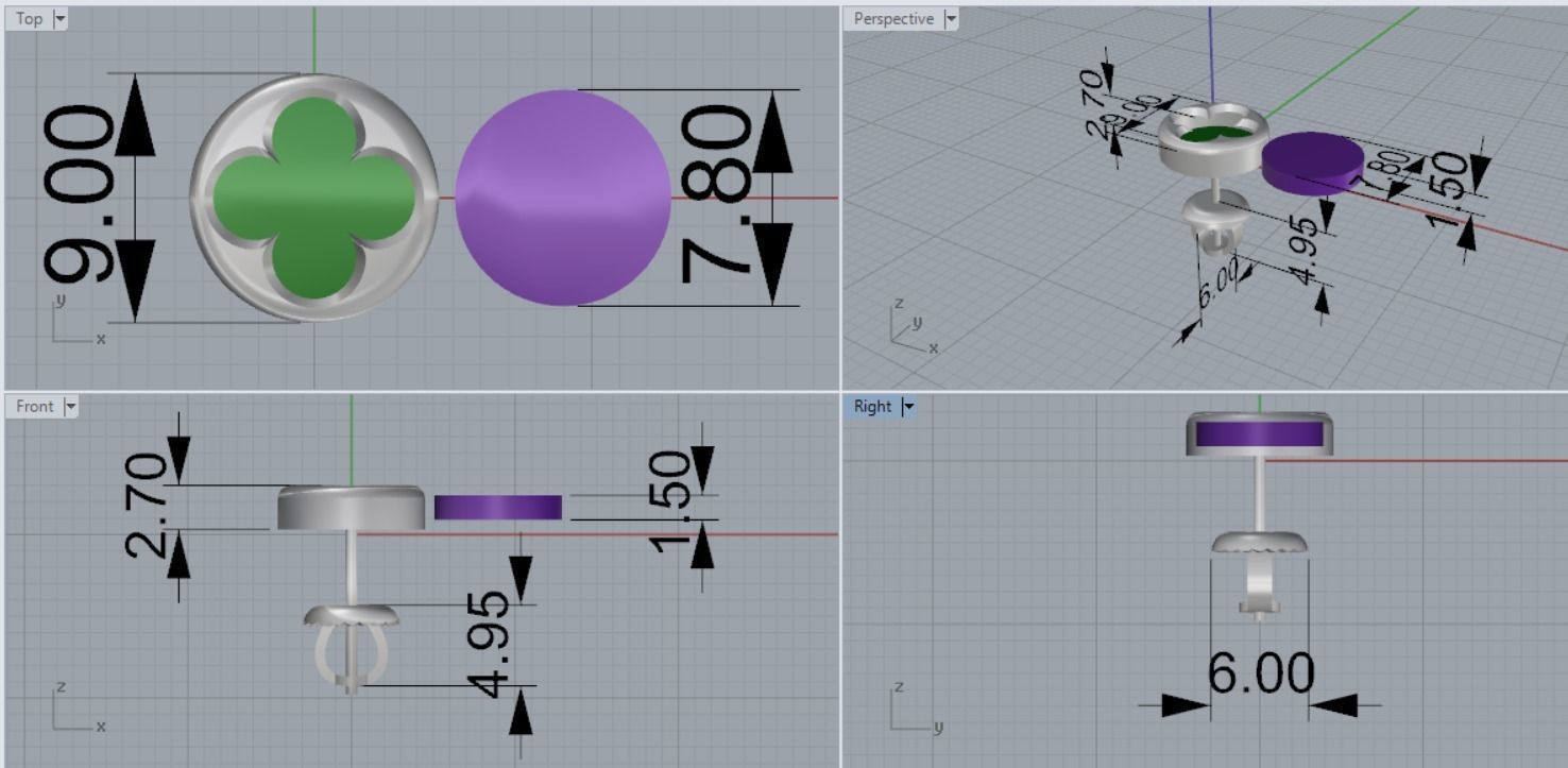 beautiful earrings 3D print model_6