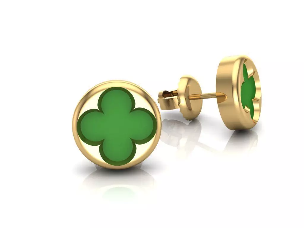 beautiful earrings 3D print model_0