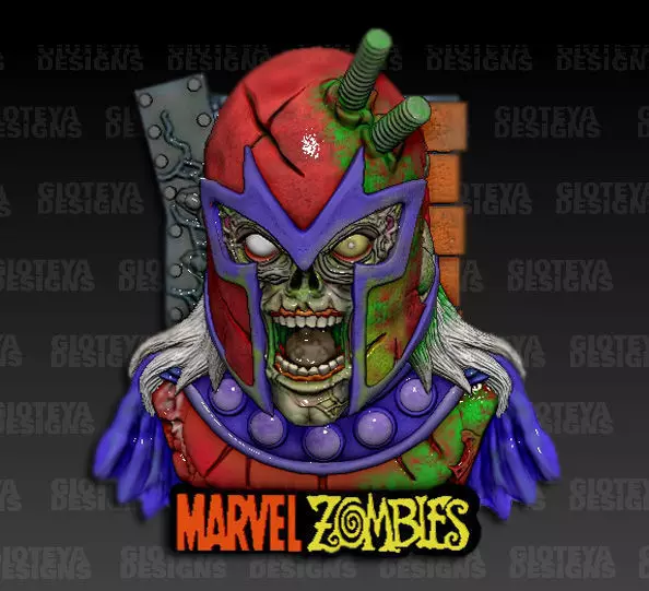 Marvel Zombies Magneto 3D model_0