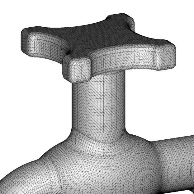 Plastic Two Way Faucet 3D model_7