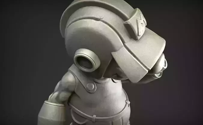 super mario bros megaman fan art 3D print model