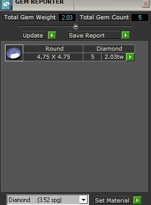 5-stone diamond ring 3711 3D print model 3D print model_8