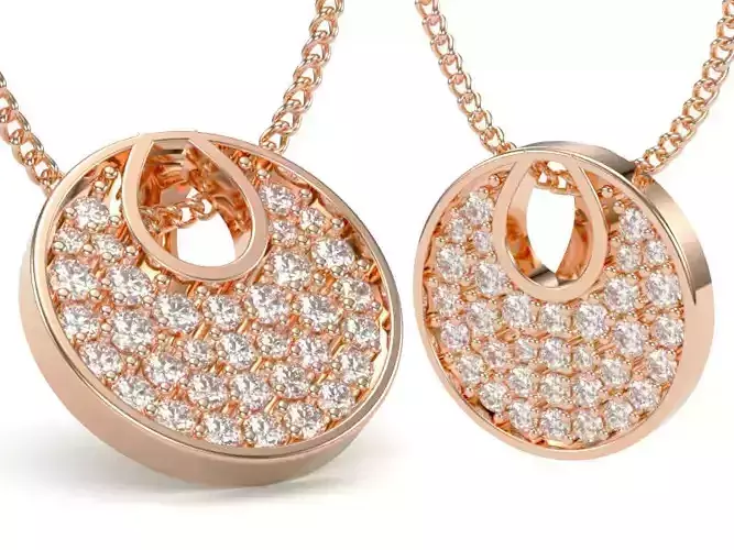 Diamond Women Pendant Rose Gold LT-2308-021