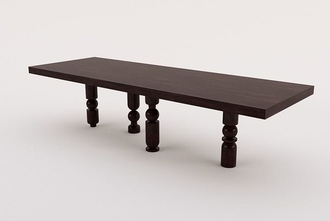 Automa dinning table Low-poly 3D model
