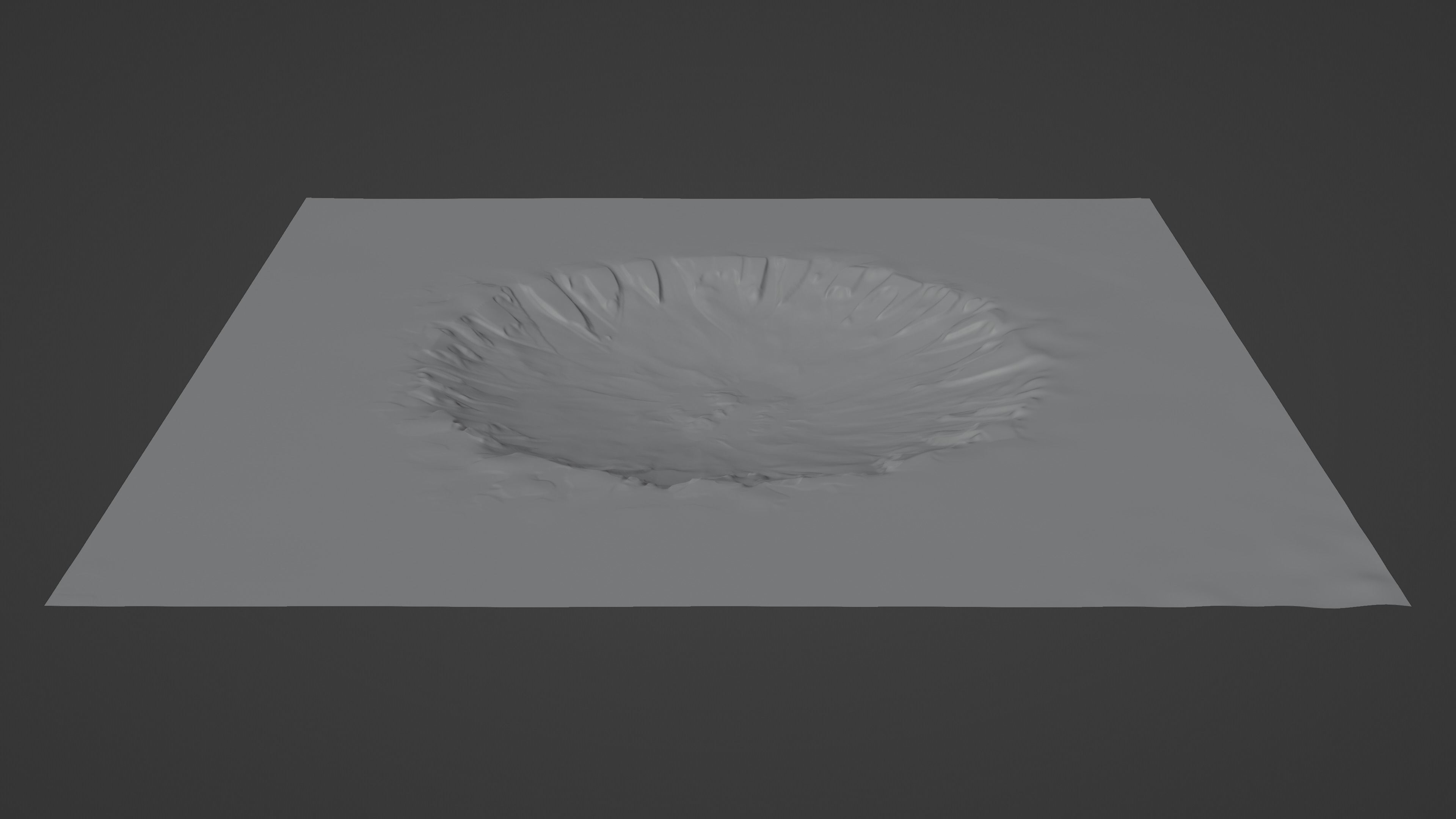 Mars Crater 3D model_7