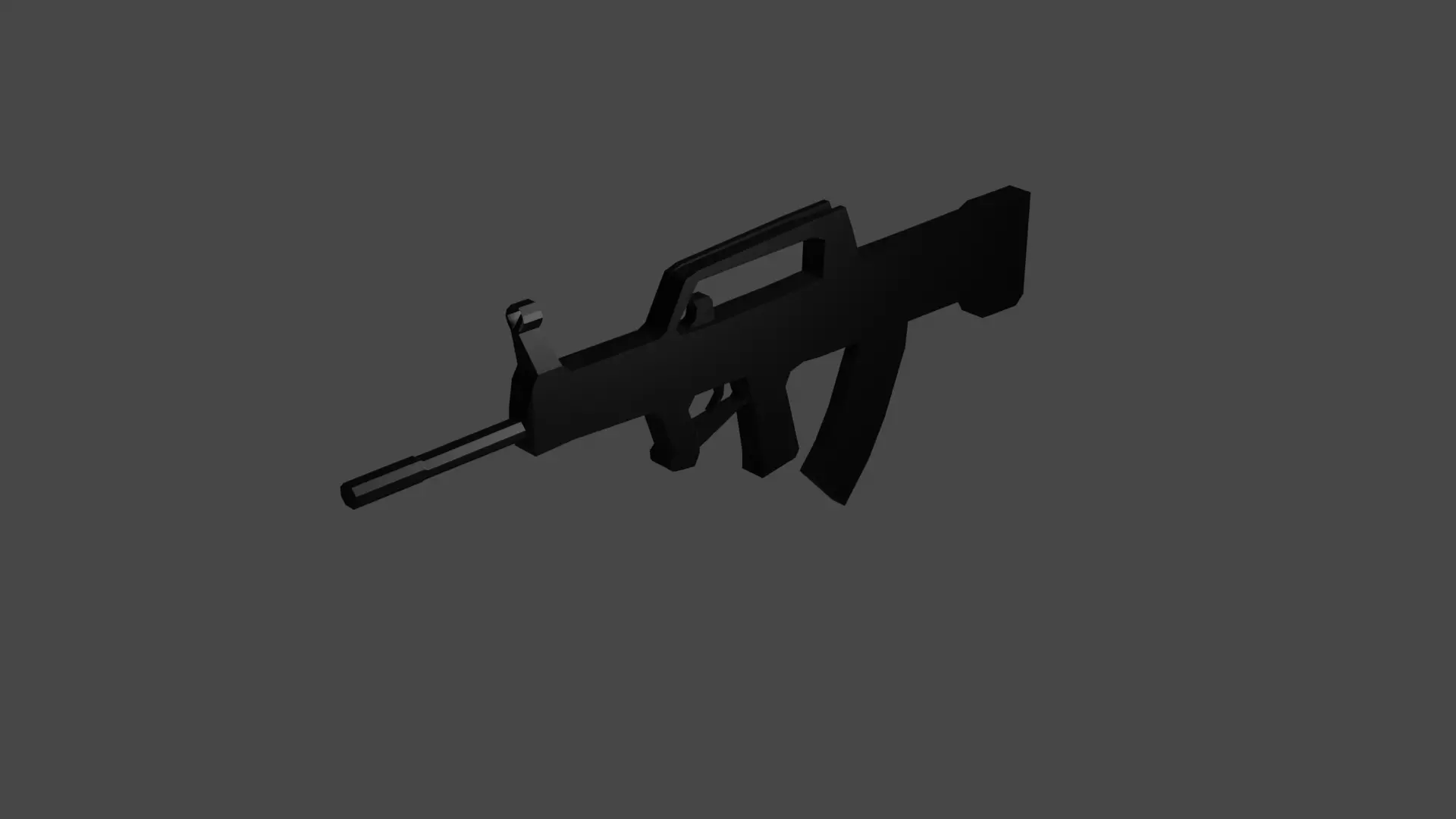 Low Poly QBZ95 Free 3D model