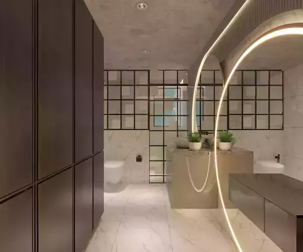 Master Washroom 3D model