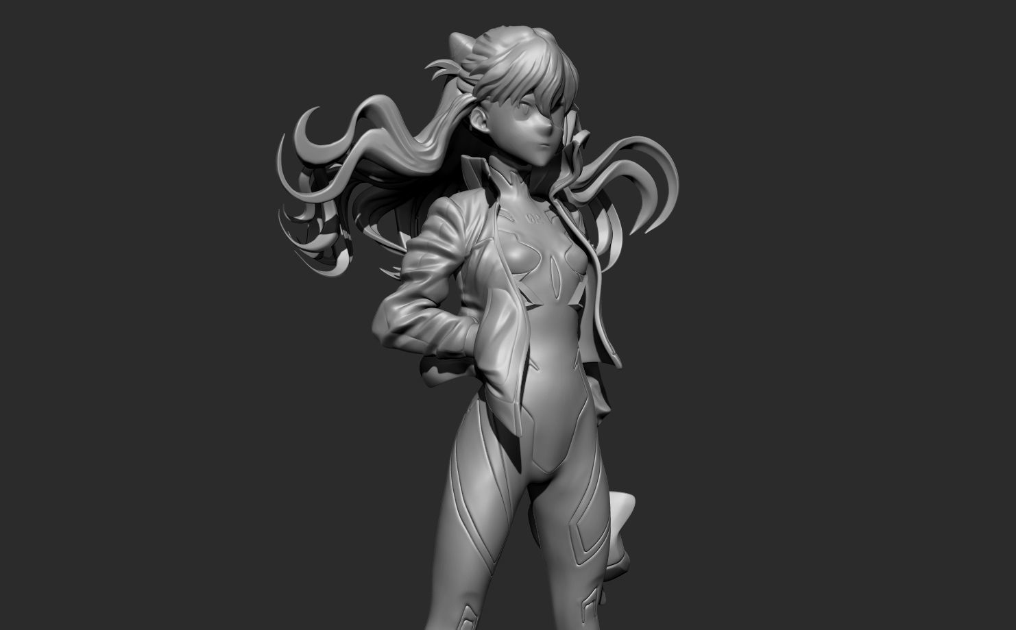 Asuka Langley -  Evangelion 3D print model_1