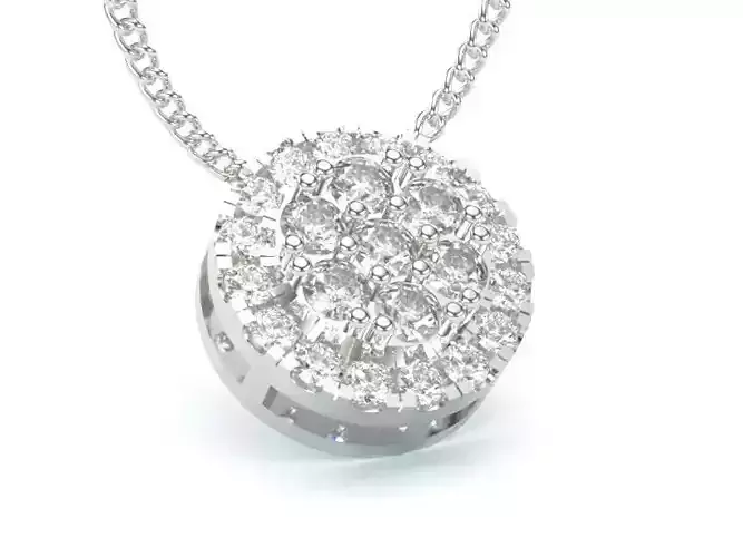 Diamond Women Pendant White Gold LT-2308-028