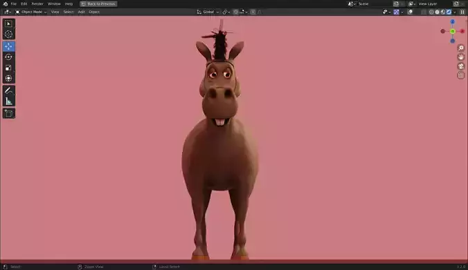 Stanley Horse 3D Model 