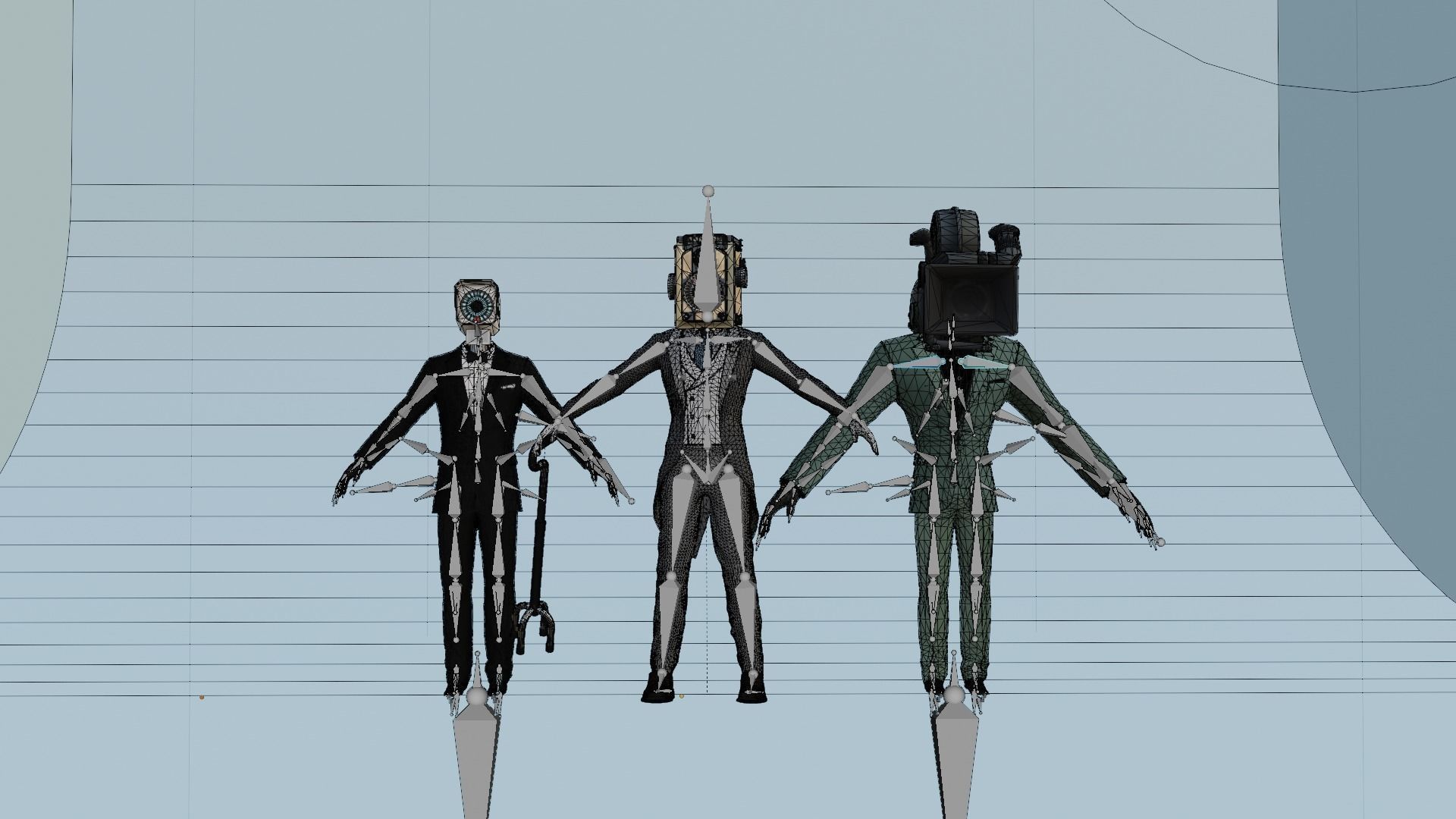 Skibidi toilet Camera Men 3D model_6