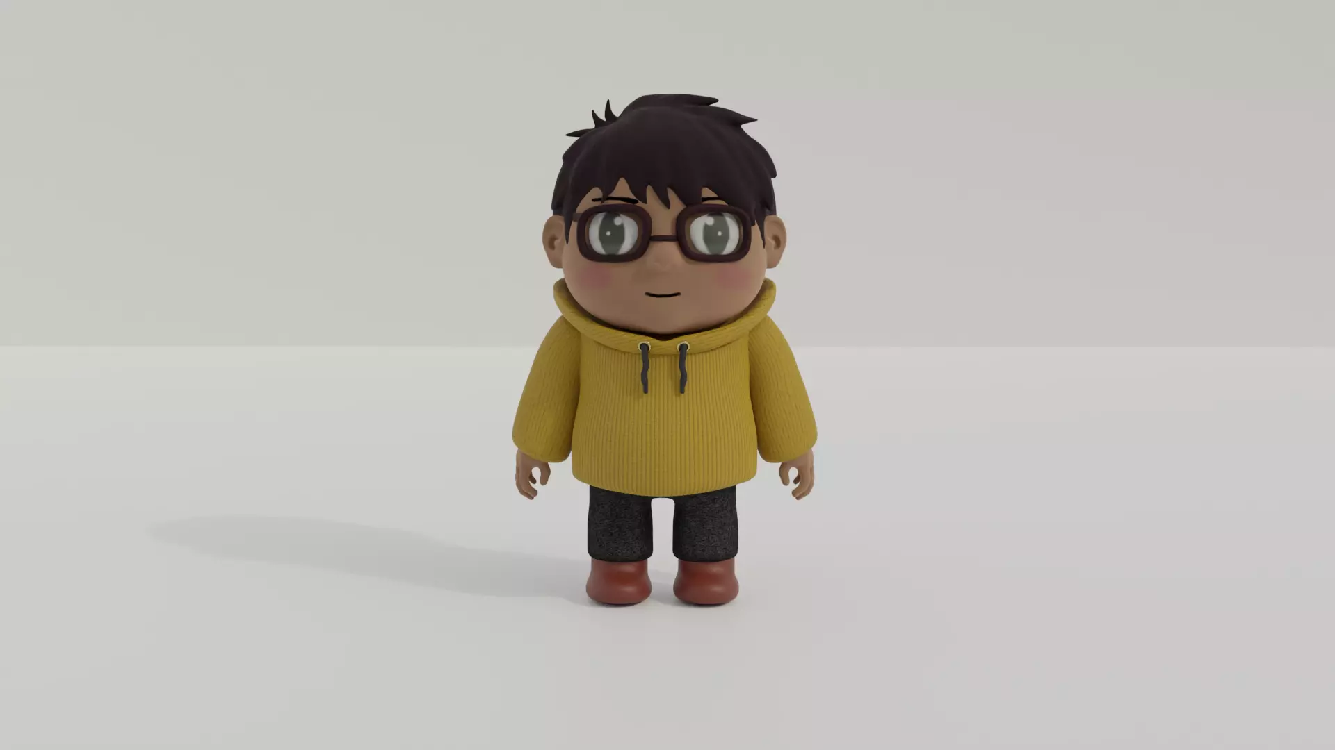 cute character Free low-poly 3D model
