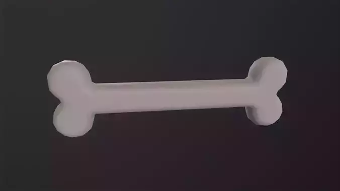 Bone 3D Model Low-poly 3D model