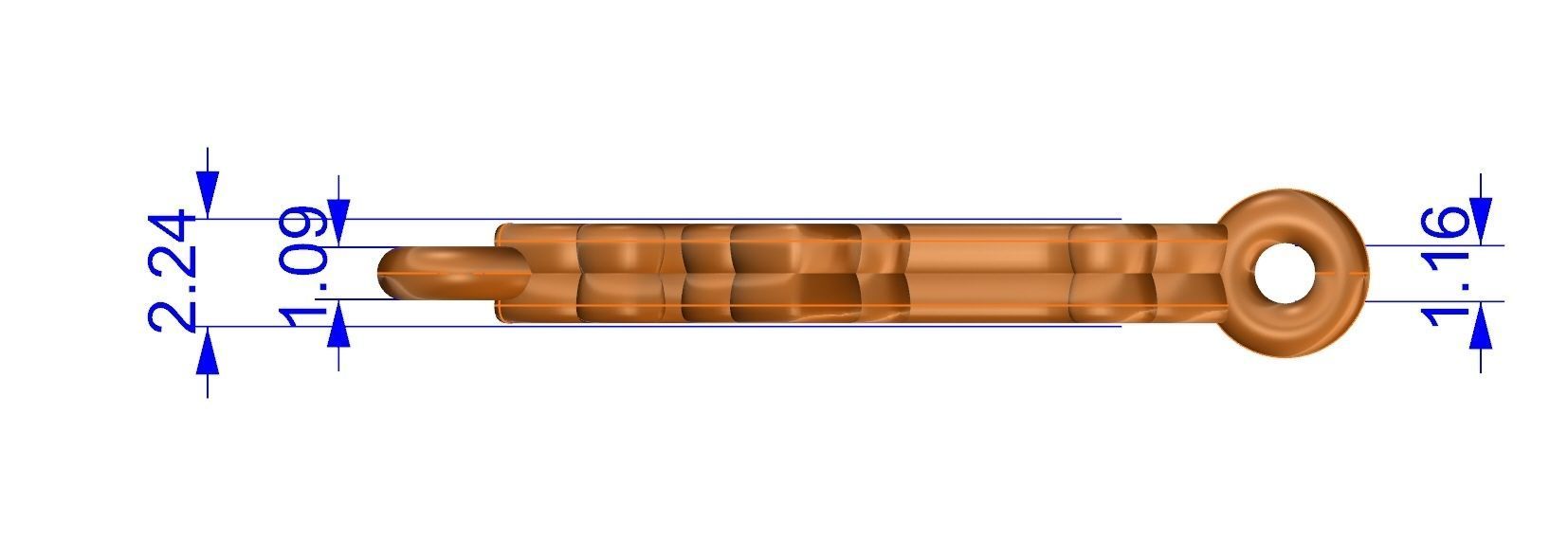 NEW UNIQUE JESUS CHAIN LINK  BEST FOR ALL JEWELRY METALS  3D print model_4