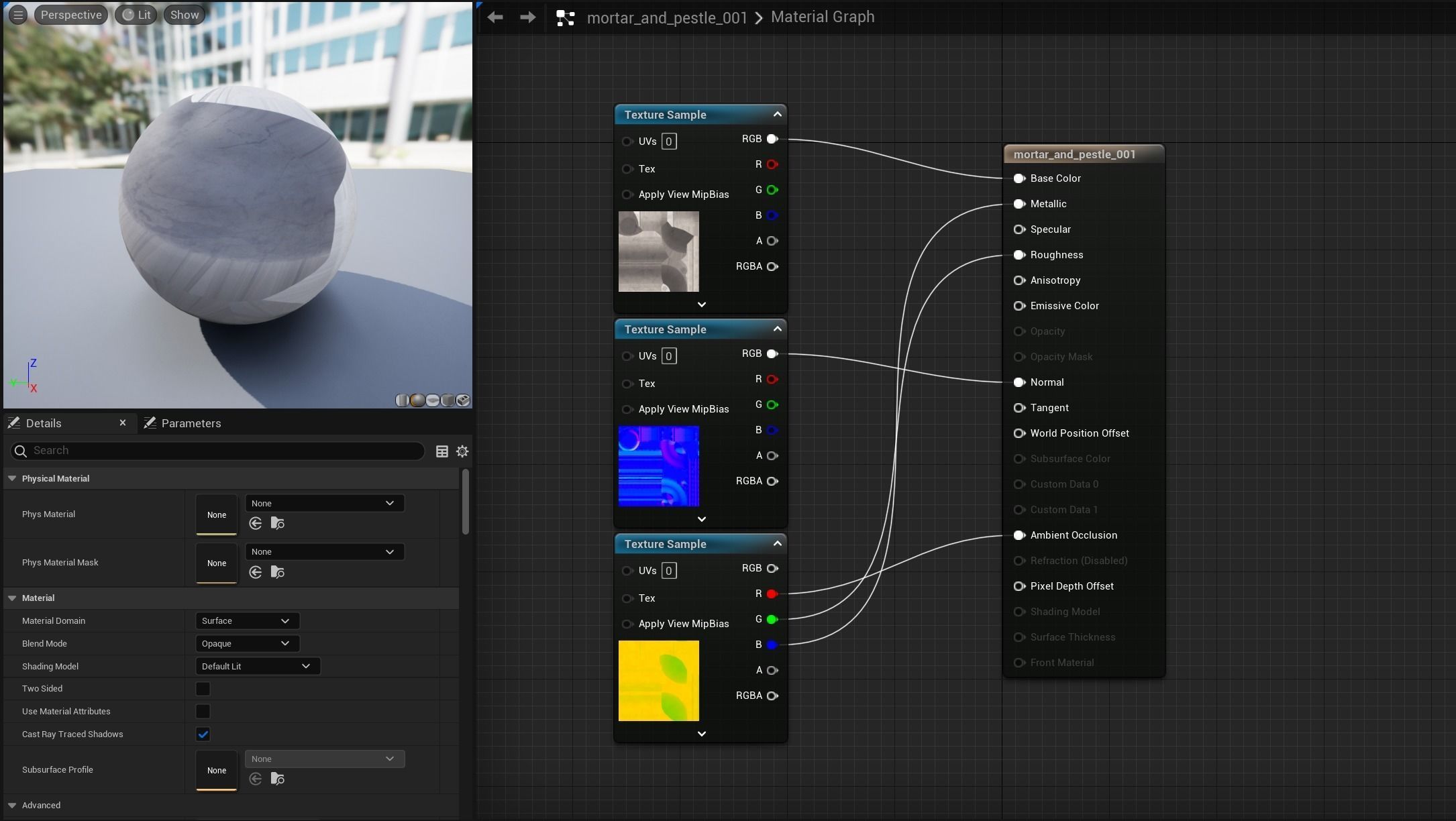 Stylized Mortar and Pestle Low-poly 3D model_17
