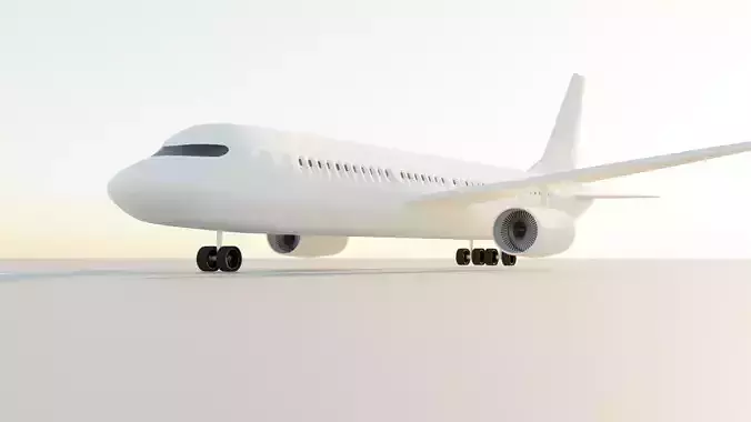 Airplane Low-poly 3D model