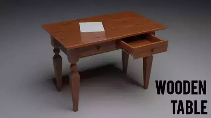 Wooden Drawer Table