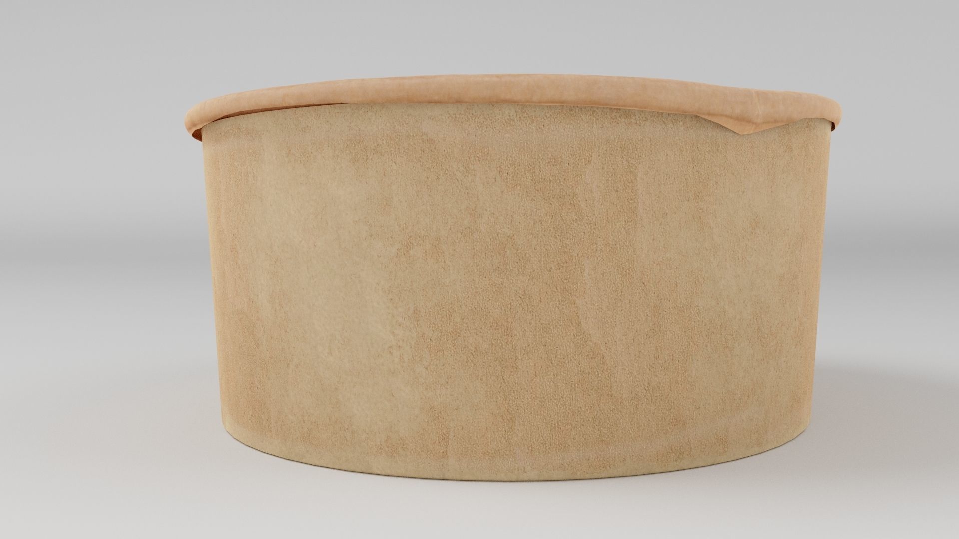 Udon Poke bowl lunch noodles with chicken korean asian meal 3D model_4