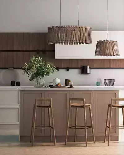 Modern kitchen 3d models room
